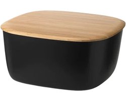 Rigtig Box-It broodtrommel 23x23cm H11cm zwart