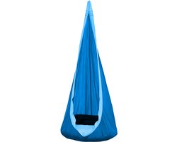 Rijoka Hangnest Cocoon Kinderen - Hangzak - Met Kussen voor Comfort - Kinderhangmat Blauw