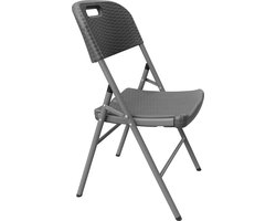 Rijoka Inklapbare Stoelen Met  Rattan Design - 4 stuks | Taupe
