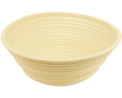 Rijsmandje broodbakken - Rijsmand - Opvouwbare fermentatiemand - Beige Bakmand - Siliconen - Beige