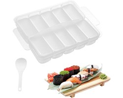 Rijstbalvorm - Musubi Press Maker - Onigiri Mold -10 in 1 - Onigiri-vorm - Mini Japanse Onigiri Sushivorm - Nigiri Bento Rijstbalvorm - Rechthoekige Sushi Mak - Multifunctionele rijstbalvorm - keukengereedschap - herbruikbaar - Kookgereedschap