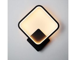 Rilimo Wandlamp Binnen Zwart - Muurlamp Wandlamp Industrieel Wandspot 1 vierkant