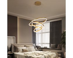 Ring Gecombineerd Kroonluchter Goud/Zwart Led Woonkamer Hanglampen Nordic Light Luxe Kroonluchter Verlichting Keuken Lamp.