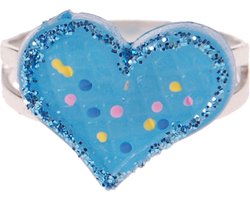 Ringetje blauw hartje