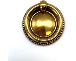 Ringgreep Messing groot 57mm