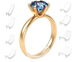 Ringverkleiner transparant - 8 stuks - onzichtbaar - Ring kleiner maken - Ring verkleiner
