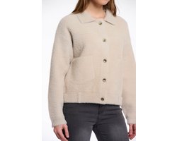 Rino&Pelle dames vest - Bubbly gebreid vest - beige
