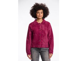 Rino&Pelle dames vest - Bubbly gebreid vest - paars