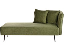 RIOM - Chaise longue - Groen - Rechtszijdig - Stof