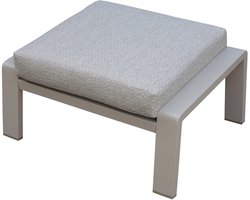 Ripasso voetenbank latte zand aluminium