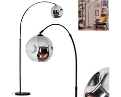 Ripoll Staande lamp, Booglampen Zwart, 1-licht