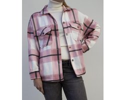 Rising London Pink Vest maat S | Roze dames vest | Duurzame vest | Outdoor vest | Lente jas | Blouse Vest