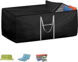 Ritssluiting en HandgrepenWaterdichte 420D Oxford Stoffen Beschermhoes voor KussenboxTas voor Tuinkussens 180x60x80cm.