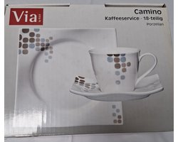 Ritzenhoff & Breker Camino koffieservies 18 stuks porselein