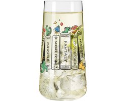 Ritzenhoff Waterglazen - Boeken Design - Kristalglas - 614 ml -Drinkglazen voor Water, Limonade, Sap & Cocktails - Geschikt voor de Vaatwasser - Voor Boekenliefhebbers - Made in Germany