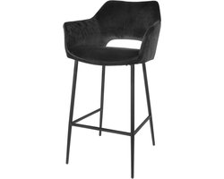 Riverdale barstoel / barkruk Eve - Zwart - 98cm hoog