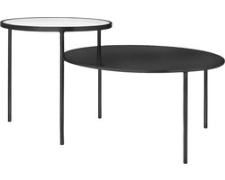 Riverdale - Bijzettafel Amaro zwart 101cm Zwart