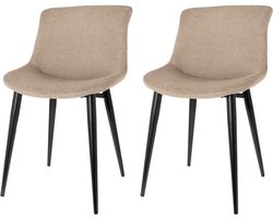 Riverdale eetkamerstoelen Elin - Zand - 80cm hoog