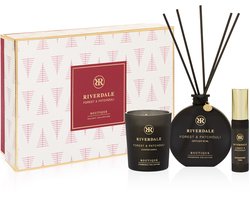 Riverdale - Geschenkset - Forest & Patchouli - Medium - Zwart - Geurstokjes, geurkaars en huisparfum