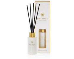 Riverdale - Geurstokjes - Lotus & Jasmine - 40 ml - Wit - Subtiele geurverspreiding