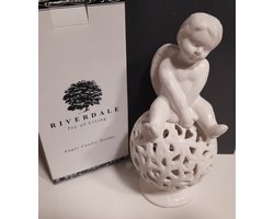 Riverdale Joy of Living - Kaarsenhouder - Angel Candle Holder - Wit