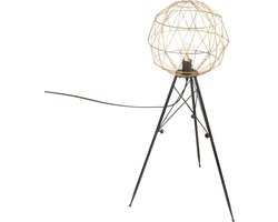 Riverdale Lamp Boston - Staande Lamp - Metaal - Goud/Zwart - 99cm