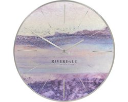 Riverdale Wandklok Brixton metallic 30cm