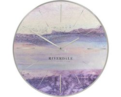 Riverdale  Wandklok Brixton Rond - Ø65cm - metallic