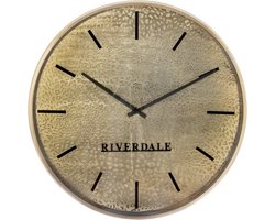 Riverdale Wandklok Phi goud 50cm - Panter klok - Wand decoratie - Klokken