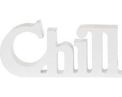 Riverdale - Woord - Chill - 30 x 14 x5 cm - Wit Hout