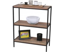 "RIVERSIDE" REK MET 3 PLANKEN 60X30XH76CM