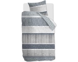 RiviÃ¨ra Maison Winterclub - Dekbedovertrek - Eenpersoons - 140x200/220 cm - Katoen - Blue