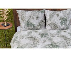 Rivièra Maison Areca Dekbedovertrek -  Lits-jumeaux - 240x200/220 cm - Groen