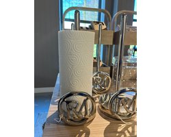 Rivièra Maison - Avondale Keukenrolhouder, Zilver, Aluminium