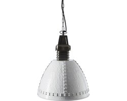 Riviera Maison - Baltimore Hanging Lamp white M - Hanglamp - Aluminium; Staal; Ijzer