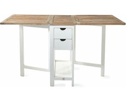 Riviera Maison Bartafel Inklapbaar - Wooster Street Bar Table - 50/180x80 cm - Wit