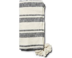 Riviera Maison Bedsprei 2 persoons, Zomerse Sprei Katoen RM Honesta Bedspread - Wit - Katoen 260x260 CM