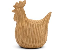 Riviera Maison Beeldje paaskip Bruin - Sculpture, Paas kip decoratie - Hars - (LxBxH) 16x10,5x19,5