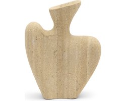 Riviera Maison Beeldje wavy Beige - Wavy Sculpture - Gele steen - (LxBxH) 14,5x6,5x30