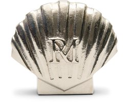 Riviera Maison Beeldje zeeschelp Zilver - Shell Sculpture - Aluminium - (LxBxH) 16.0x6.5x13.5