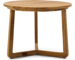 Riviera Maison Bijzettafel buiten - Lovina Outdoor Coffee Table Dia 60 - Teakhout - Bruin