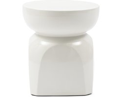 Rivièra Maison Bijzettafel Porto Puur Wit 37CM