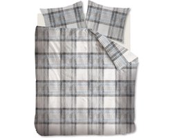 Riviera Maison Blake University dekbedovertrek - Tweepersoons - 200x200/220 - Blauw Grijs