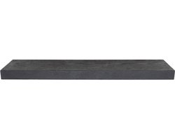 Riviera Maison Boekenkast - Costa Mesa Shelf 80x20 - Zwart - Eikenhout