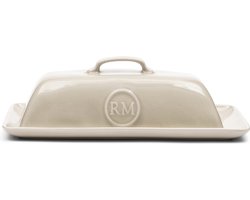 Riviera Maison Botervloot Met Deksel Beige botervloot porselein - Portofino opberger voor verse boter