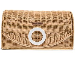 Riviera Maison Broodmand Naturel - Benoa Broodbox 1 Brood - Rattan - (LxBxH) 23x42x22