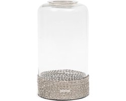 Riviera Maison Camilla Hurricane - Keramiek - Zilver - 19.0x19.0x35.0 cm