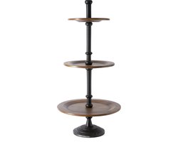 Riviera Maison - Chateau Etagére - Etagere - Bruin/Zwart - Hout