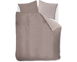 Rivièra Maison - Chevron Weave dekbedovertrek - Lits-Jumeaux - 240x200/220 cm - Bruin