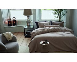 Rivièra Maison Connor dekbedovertrek - Tweepersoons - 200 x 200/220 cm - Zand